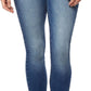 WallFlower Women's Juniors Instastretch High Rise Flirty Curvy Skinny Jeans (Standard and Plus)