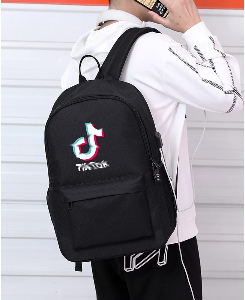 Business Travel Backpack Anti Theft Slim Durable Backpack With USB Port (black)