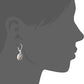 Napier Pattern Balance Two Tone Leverback Drop Earrings