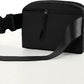 ODODOS Unisex Mini Belt Bag with Adjustable Strap Small Waist Pouch for Travel Workout Running Hiking, Black