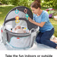 Fisher-Price On-the-Go Baby Dome, Grey/Blue/Yellow/White