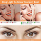 Ring Light LED Desktop Selfie Ring Light USB LED Desk Camera Ringlight 3 Colors Light with Tripod Stand iPhone Cell Phone Holder and Remote Control for Photography Makeup Live Streaming