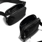 ODODOS Unisex Mini Belt Bag with Adjustable Strap Small Waist Pouch for Travel Workout Running Hiking, Black