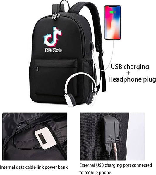 Business Travel Backpack Anti Theft Slim Durable Backpack With USB Port (black)